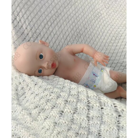 45cm Open Eyes Newborn 6.71lbs Full Body Silicone Reborn Baby Girl Dolls - Picture 12 of 15